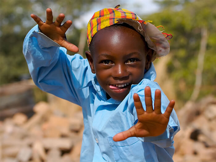 Happy boy in Africa Happy boy in Africa