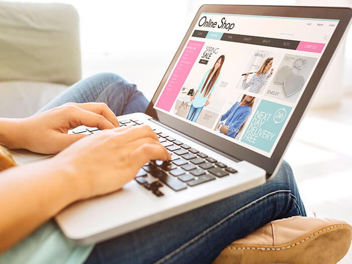 Woman shopping online 2017 Chinese eCommerce