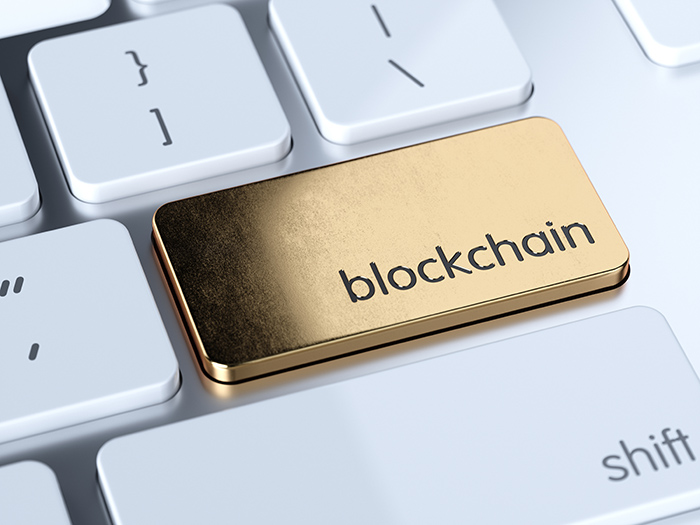 Blockchain service sign button Blockchain In Cross-Border eCommerce